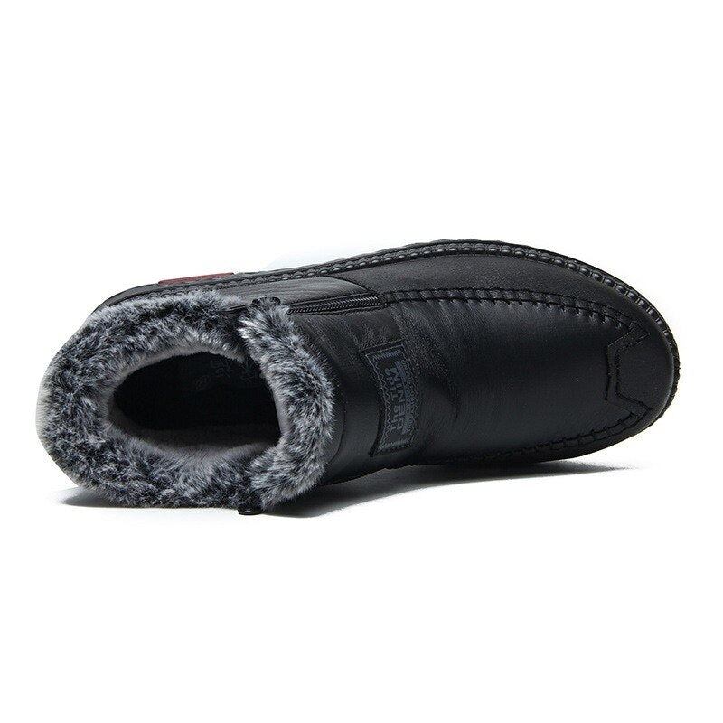 Orthopedic Planet Non-slip Winter Leather Boots Womens