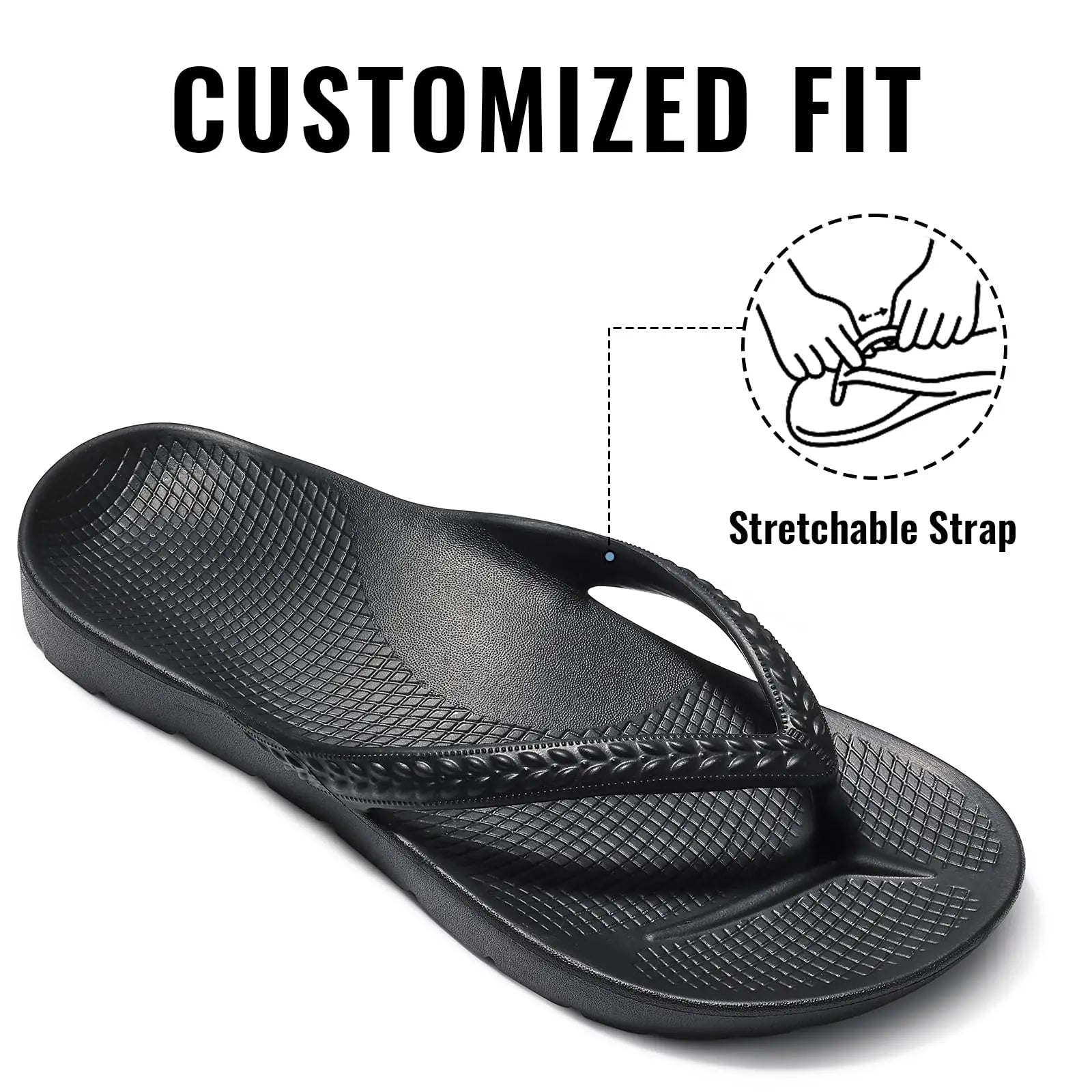 Orthopedic Arch Support Slide Sandals — Plantar Fasciitis Relief for Men & Women