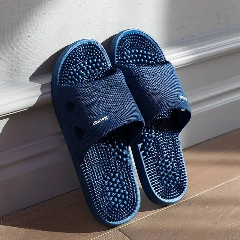 Non-Slip Massage Sole Slides — Cushioned Bathroom & Pool Sandals for Men & Women