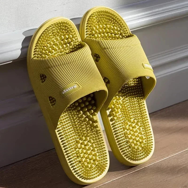 Non-Slip Massage Sole Slides — Cushioned Bathroom & Pool Sandals for Men & Women