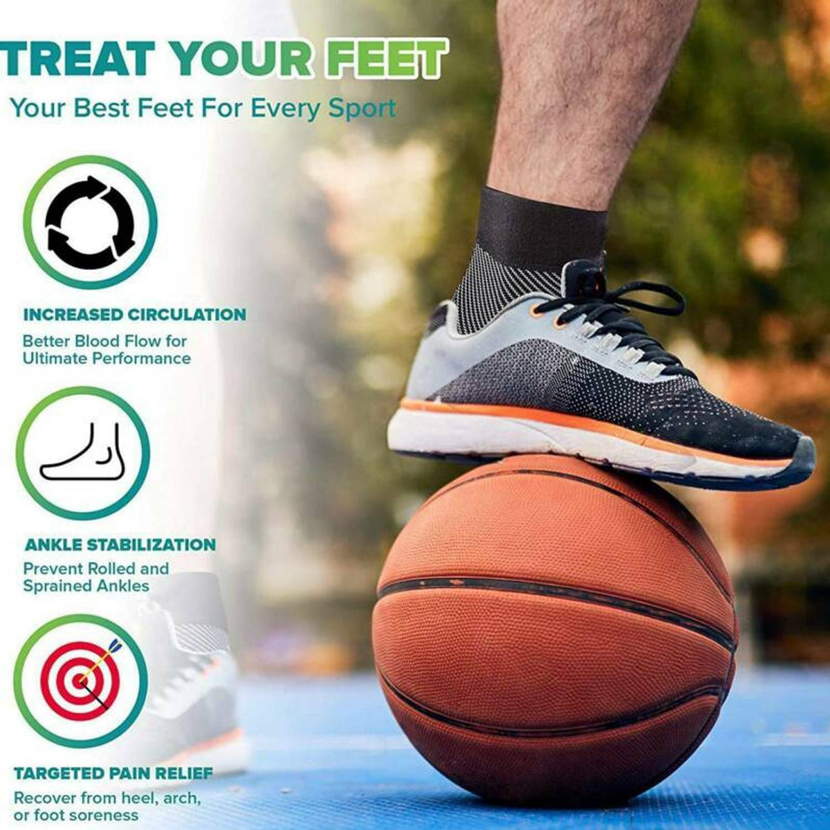 Orthopedic Planet Compressions Pain Relief Ankle Socks
