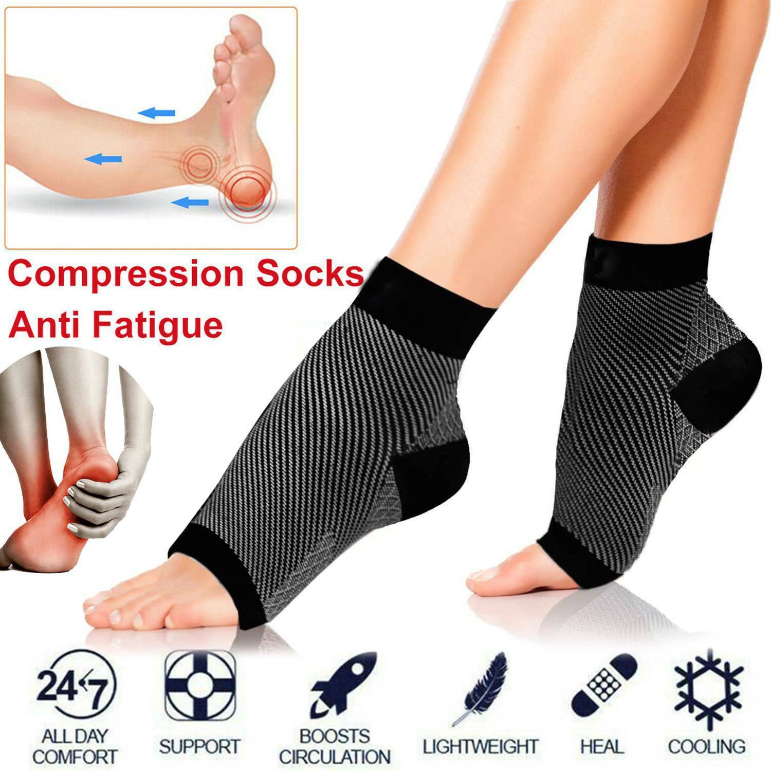 Orthopedic Planet Compressions Pain Relief Ankle Socks